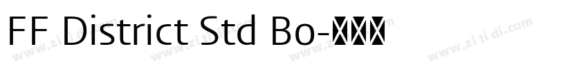 FF District Std Bo字体转换